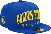 New Era Adult Golden State Warriors Text 59Fifty Hat