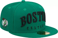 New Era Adult Boston Celtics Text 59Fifty Hat