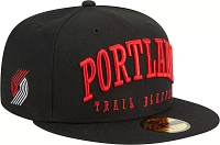 New Era Adult Portland Trail Blazers Text 59Fifty Hat