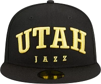 New Era Adult Utah Jazz Text 59Fifty Hat