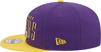 New Era Adult Los Angeles Lakers Headline 9Fifty Adjustable Snapback Hat