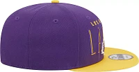 New Era Adult Los Angeles Lakers Headline 9Fifty Adjustable Snapback Hat