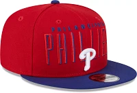 New Era Men's Philadelphia Phillies Red 9Fifty Headline Adjustable Hat