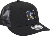 New Era Adult Golden State Warriors Black Label Adjustable Trucker Hat