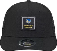 New Era Adult Golden State Warriors Black Label Adjustable Trucker Hat