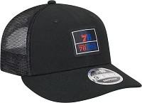 New Era Adult Philadelphia 76ers Black Label Adjustable Trucker Hat