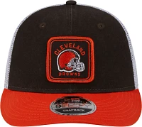 New Era Men's Cleveland Browns Squared Low Profile 9Fifty Adjustable Hat