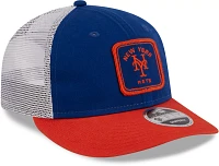 New Era Men's New York Mets Blue Low Profile 9Fifty Squared Fitted Hat