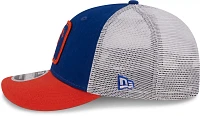 New Era Men's New York Mets Blue Low Profile 9Fifty Squared Fitted Hat