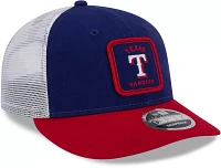 New Era Men's Texas Rangers Blue Low Profile 9Fifty Squared Fitted Hat