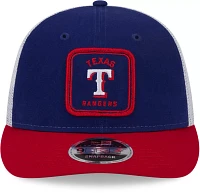 New Era Men's Texas Rangers Blue Low Profile 9Fifty Squared Fitted Hat