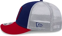 New Era Men's Texas Rangers Blue Low Profile 9Fifty Squared Fitted Hat