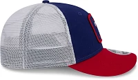 New Era Men's Texas Rangers Blue Low Profile 9Fifty Squared Fitted Hat