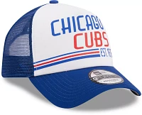 New Era Men's Chicago Cubs Blue Stacked 9Forty Adjustable Hat