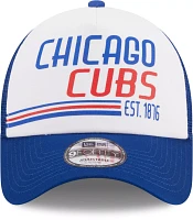 New Era Men's Chicago Cubs Blue Stacked 9Forty Adjustable Hat