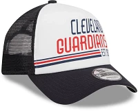 New Era Men's Cleveland Guardians Red Stacked 9Forty Adjustable Hat