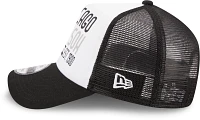 New Era Men's Chicago White Sox Black Stacked 9Forty Adjustable Hat