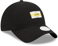 New Era Women's Utah Jazz Black Stamp 9Twenty Adjustable Hat