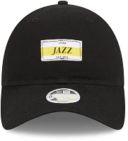 New Era Women's Utah Jazz Black Stamp 9Twenty Adjustable Hat