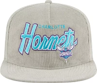 New Era Adult Charlotte Hornets Corduroy Golf Snapback Adjustable Hat