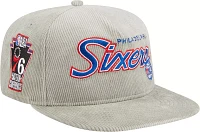 New Era Adult Philadelphia 76ers Corduroy Golf Snapback Adjustable Hat