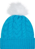 New Era Women's Carolina Panthers Throwback Pom Knit Beanie