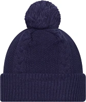 New Era Women's Illinois Fighting Illini Blue Cable Knit Beanie