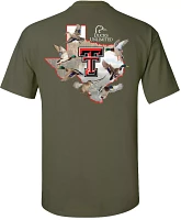 New World Graphics Men's Texas Tech Red Raiders Green Ducks Unlimited Graphic T-Shirt