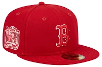 New Era Adult Boston Red Sox White Side Patch Evergreen 59Fifty Fitted Hat