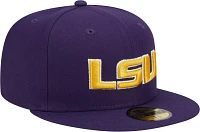 New Era Men's LSU Tigers Purple 59Fifty Fitted Hat