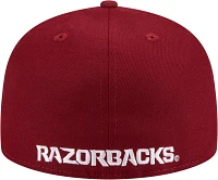 New Era Men's Arkansas Razorbacks Cardinal 59Fifty Fitted Hat