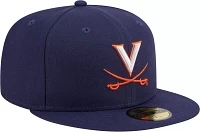 New Era Men's Virginia Cavaliers Blue 59Fifty Fitted Hat