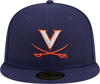 New Era Men's Virginia Cavaliers Blue 59Fifty Fitted Hat