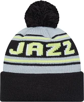 New Era Adult Utah Jazz Black Cheer Knit Hat