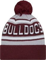 New Era Men's Mississippi State Bulldogs Maroon Pom Wordmark Beanie