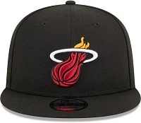 New Era Miami Heat Black 9Fifty Adjustable Hat