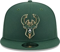 New Era Adult Milwaukee Bucks Green 9Fifty Adjustable Hat