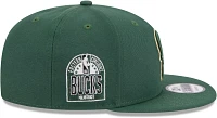 New Era Adult Milwaukee Bucks Green 9Fifty Adjustable Hat