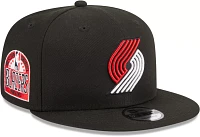 New Era Adult Portland Trail Blazers Black 9Fifty Adjustable Hat