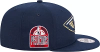 New Era Adult New Orleans Pelicans Blue 9Fifty Adjustable Hat