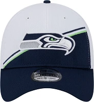 New Era Men's Seattle Seahawks 2023 Sideline Team Color 39Thirty Stretch Fit Hat