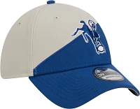 New Era Men's Indianapolis Colts 2023 Sideline Historic Blue 39Thirty Stretch Fit Hat