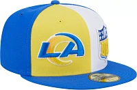 New Era Men's Los Angeles Rams 2023 Sideline Pinwheel 59Fifty Fitted Hat