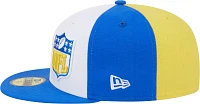 New Era Men's Los Angeles Rams 2023 Sideline Pinwheel 59Fifty Fitted Hat