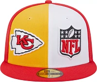 New Era Men's Kansas City Chiefs 2023 Sideline Pinwheel 59Fifty Fitted Hat