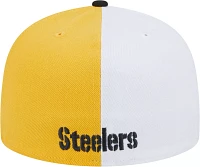 New Era Men's Pittsburgh Steelers 2023 Sideline Pinwheel 59Fifty Fitted Hat