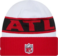 New Era Men's Atlanta Falcons 2023 Sideline White Tech Knit Beanie