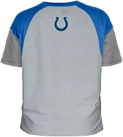 New Era Women's Indianapolis Colts Color Block Grey T-Shirt