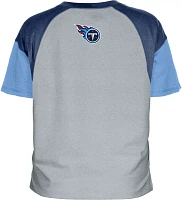 New Era Women's Tennessee Titans Color Block Grey T-Shirt