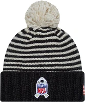 New Era Women's New Orleans Saints 2023 Salute to Service Black Knit Beanie